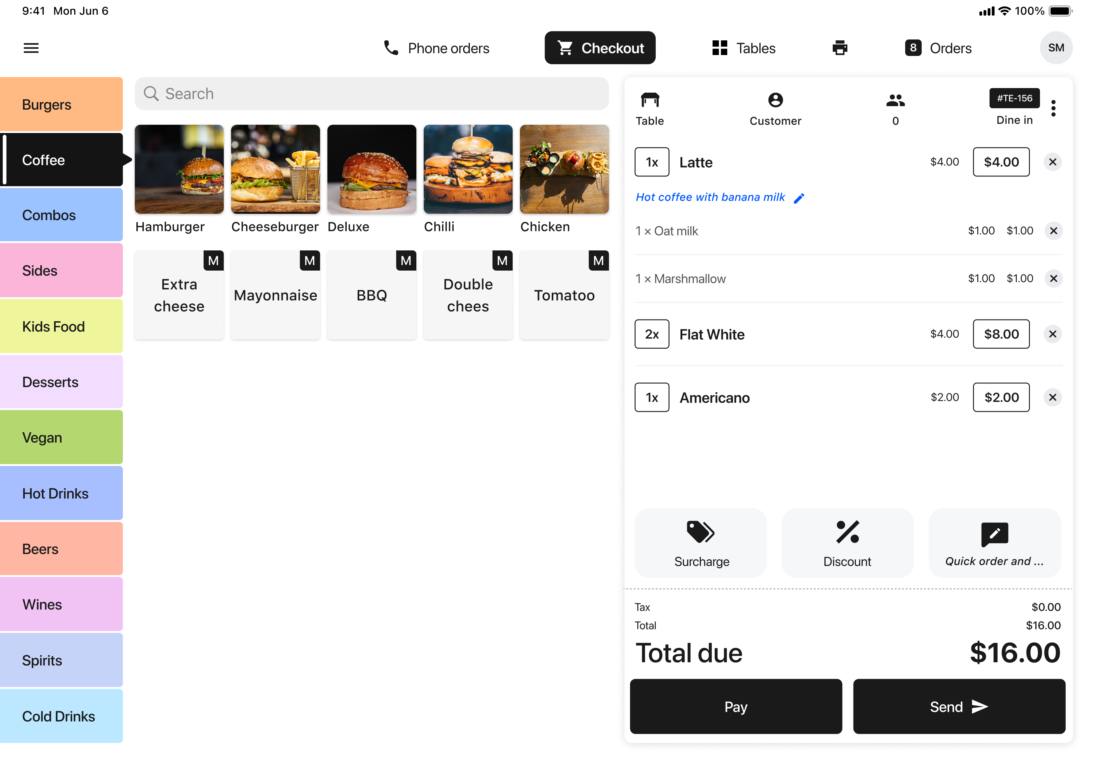 Order & item notes applied